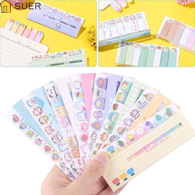 

15 Pcs Stiker Memo Pad Motif Kartun Hewan Untuk Alat Tulis Sekolah