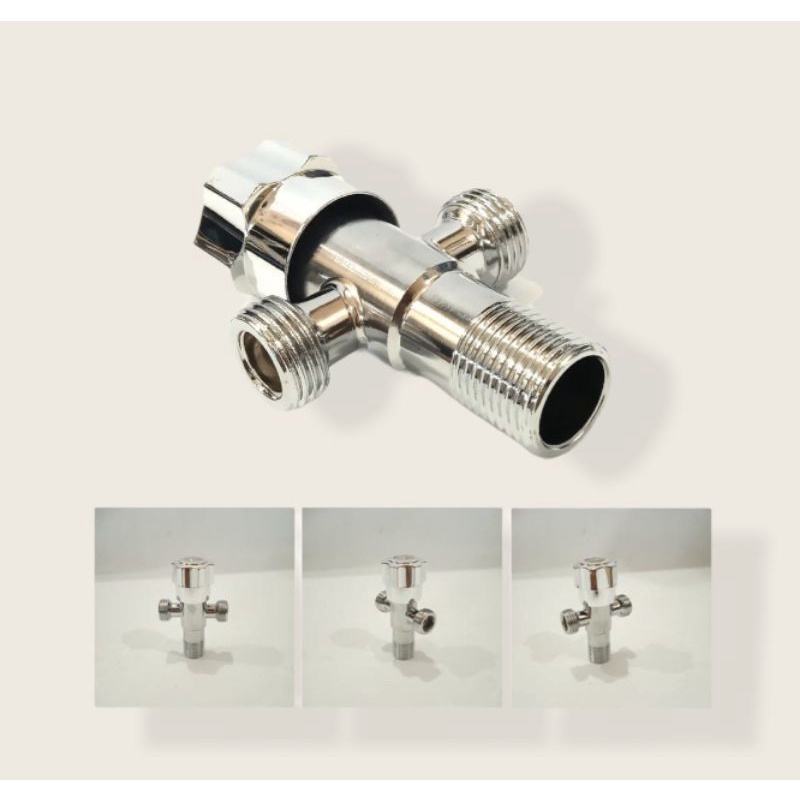 Stop Kran Kloset Duduk T Jet Shower Keran Bidet Bahan  Stainless Steel SUS-304 Original