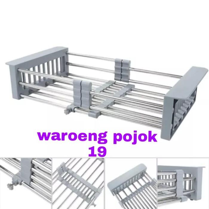 KERANJANG BAK CUCI PIRING/RAK TIRISAN PIRING/RAK TIRISAN KITCHEN SINK