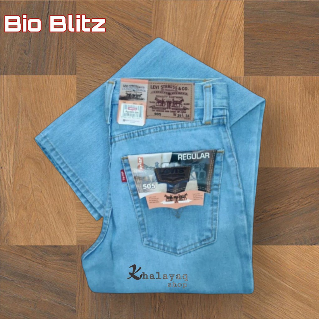 Celana jeans levis Pria  Standar Reguler Original Denim 28-38 nevy / bioblitz / biowah / hitam