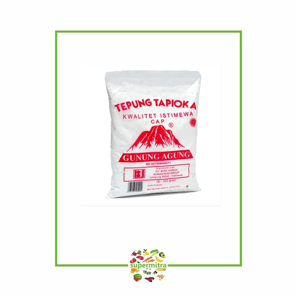 

Tepung tapioka cap gunung agung ( 1 bungkus )