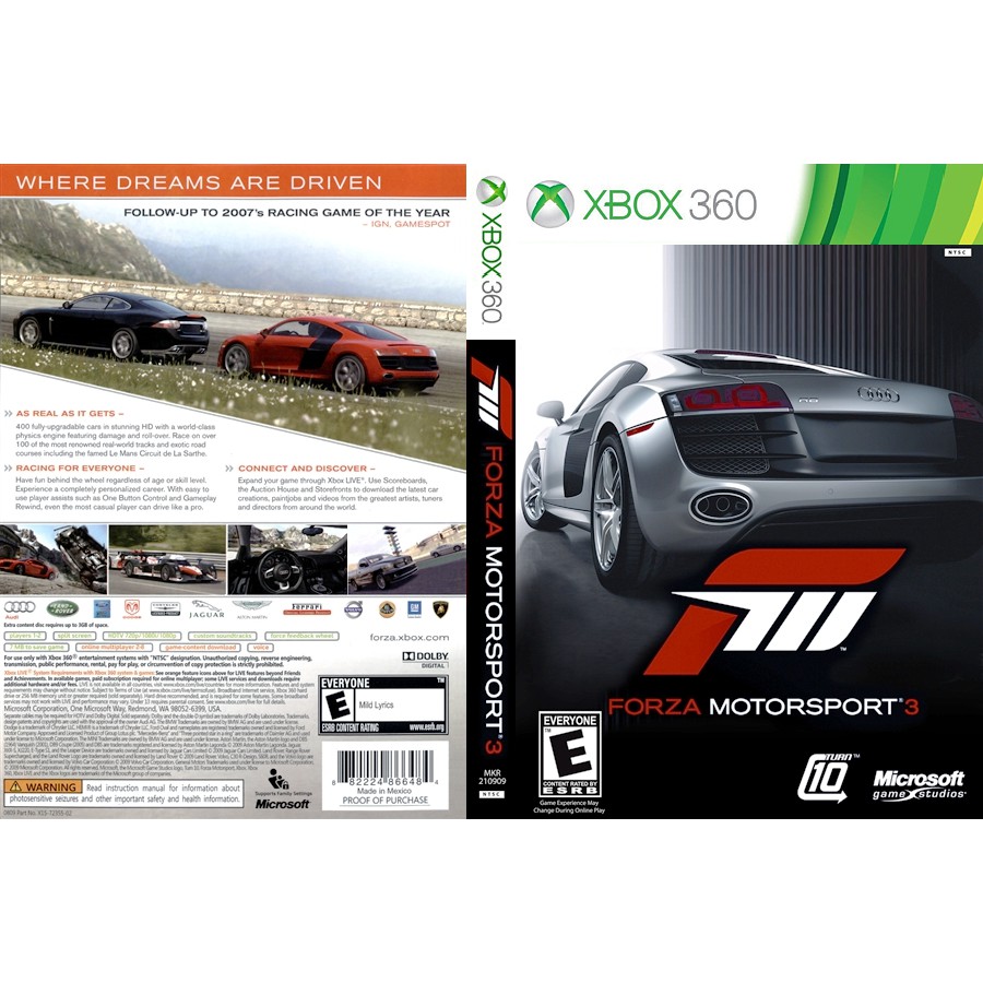 Jual Game Forza Motorsport 3 Ultimate Collection Xbox 360 For Jtag Rgh Game Data Dvd Kaset Indonesia Shopee Indonesia