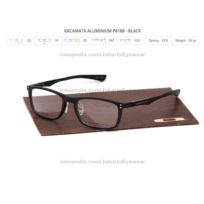 PORSCHE DESIGN P8188 - BLACK + Lensa 1.67 Photochromic gray