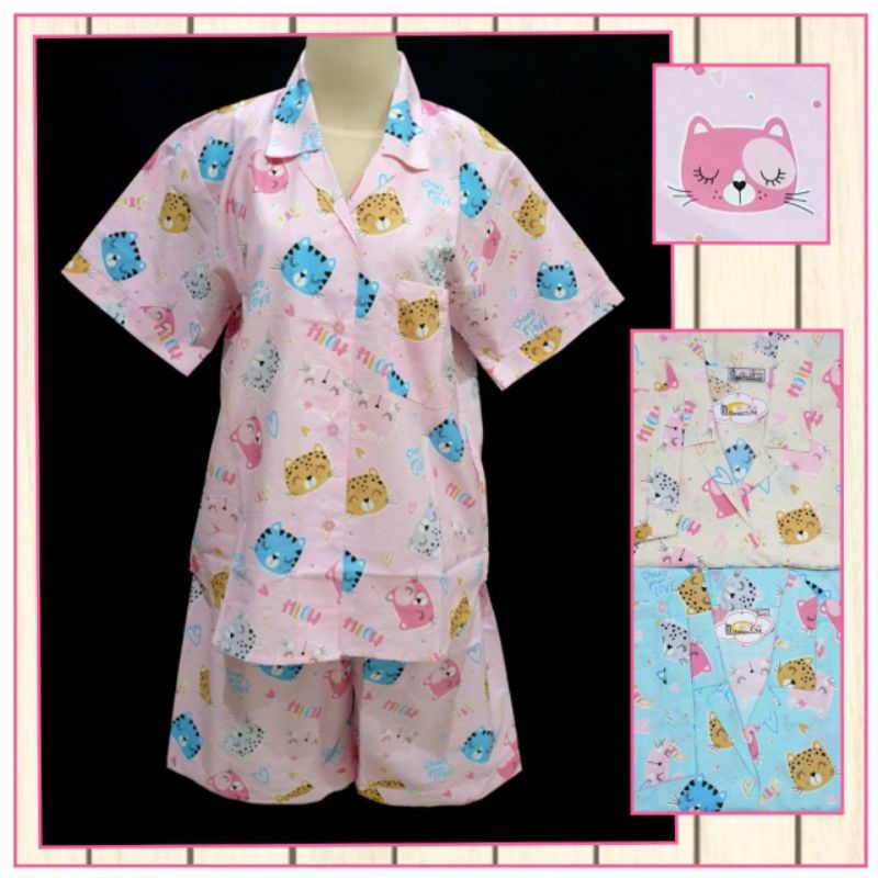 Piyama katun CP(celana panjang) Majesty