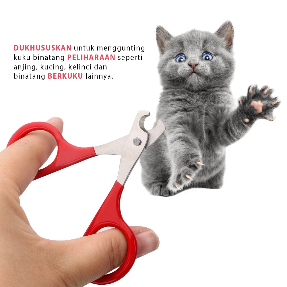 Gunting Kuku Kucing Tanpa Sakit Nail Clipper Pet Alat Pemotong Kuku Anjing Hewan Peliharaan