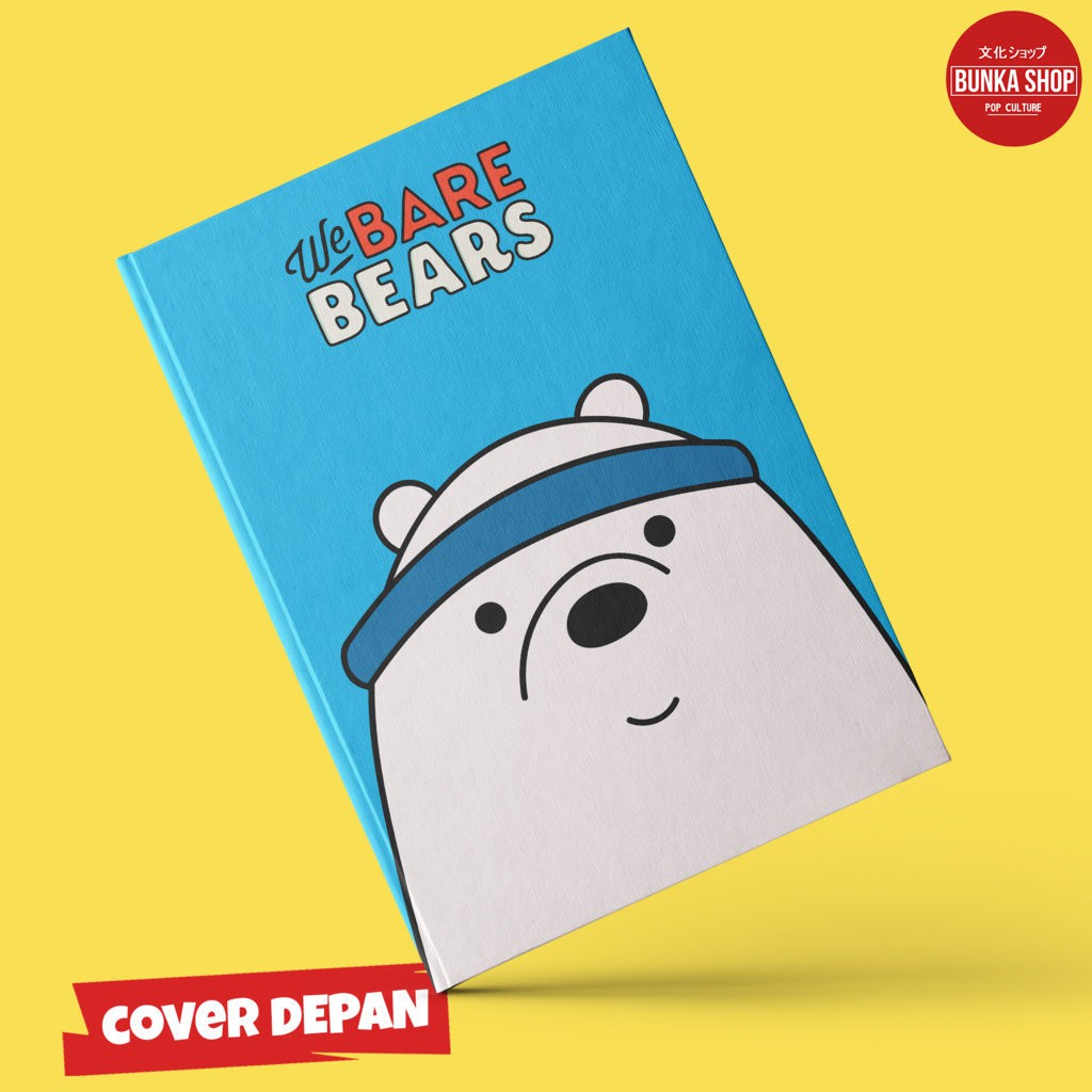 

Note Book Hardcover Film We Bare Bears Ice Bear B Ukuran A5 Buku Tulis Catatan Murah Notebook Gift Couple