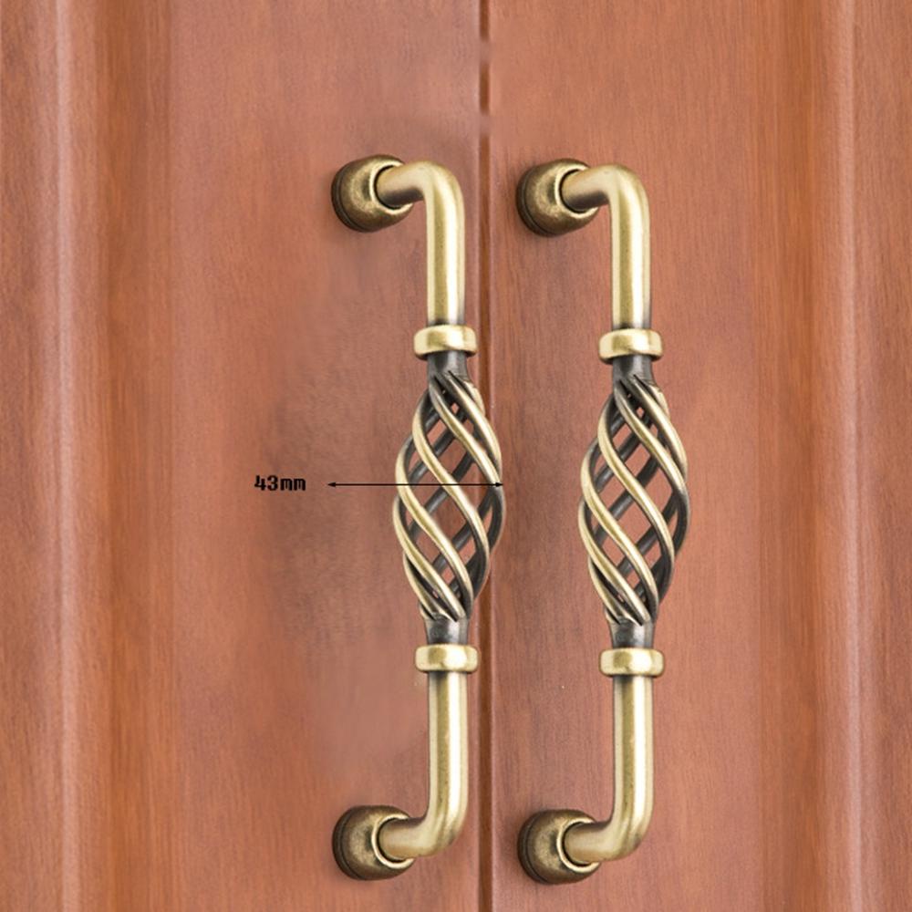 NICKOLAS1 Door Knob Birdcage Bronze Antik Handle Lemari Tarikan Lemari Dengan Sekrup Penarik Kabinet