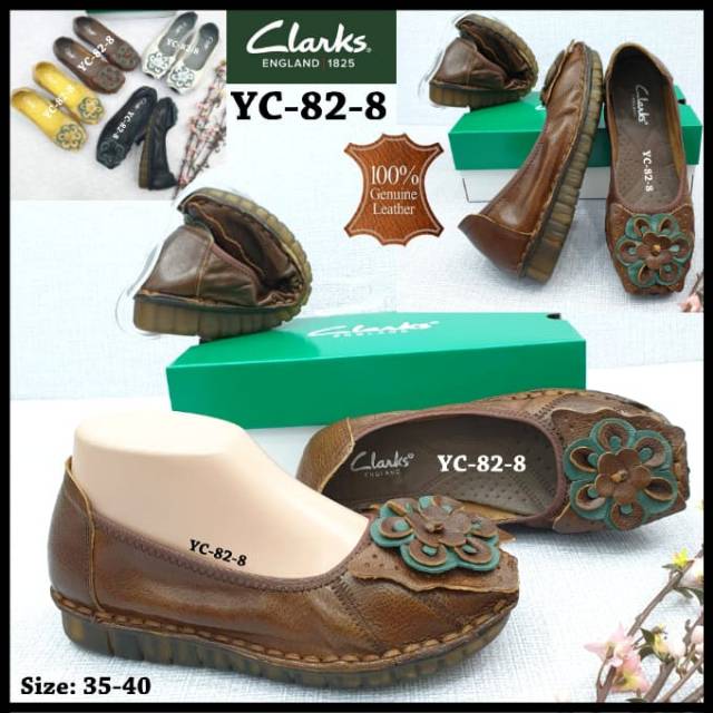 CLARKS FLOWER YC-82-8 KULIT