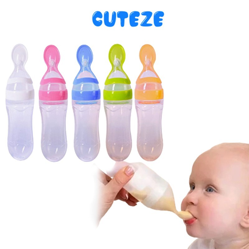 BOTOL DOT Silikon Sendok Makan Bayi/ mpasi baby feeder / mpasi bayi BPA Free