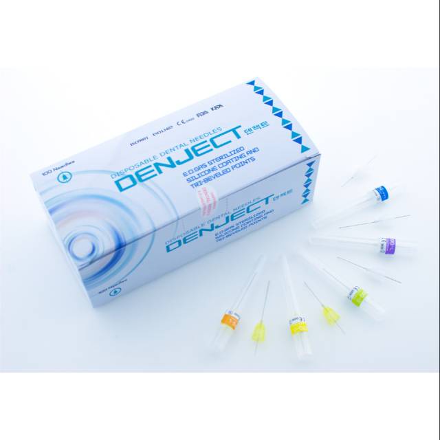 Denject Jarum Citoject isi 100 Disposable Dental Needles