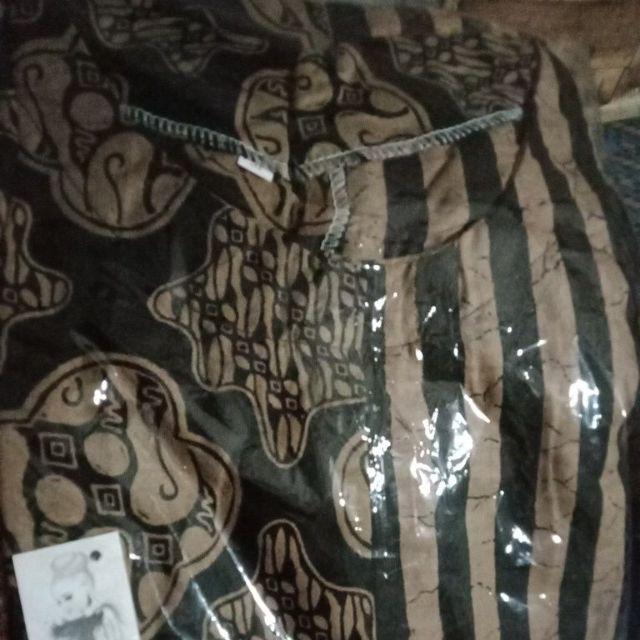 Batik Dolby Dolbi Dobby Doby Tenun Sutra Tulis Katun Atbm Baron Atasan Batik Wanita Sogan Srg308
