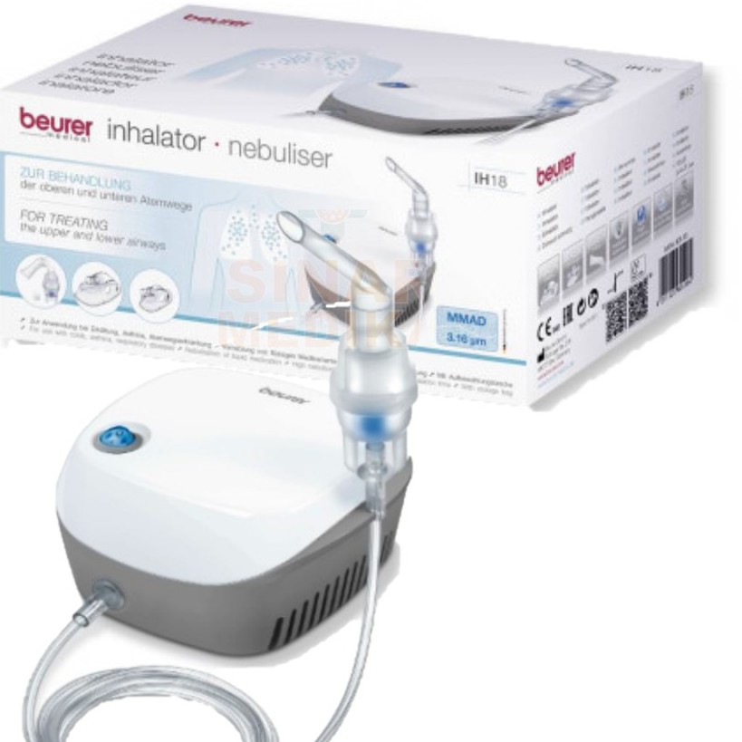 NEBULIZER BEURER IH 18 . ALAT UAP ASMA PILEK BATUK BEURER IH18 . NEBU MADE IN GERMANY