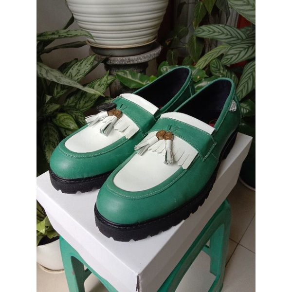 Tassel Loafers Thanksinsomnia X Nappa Milano "Sam 01" Green