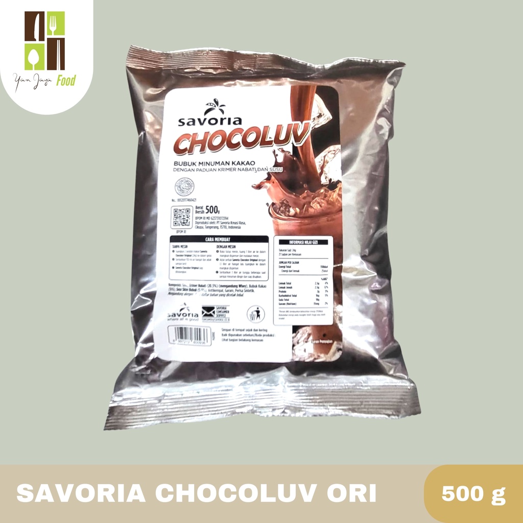 Savoria Chocoluv Minuman Bubuk Rasa Coklat Beverage [500g]