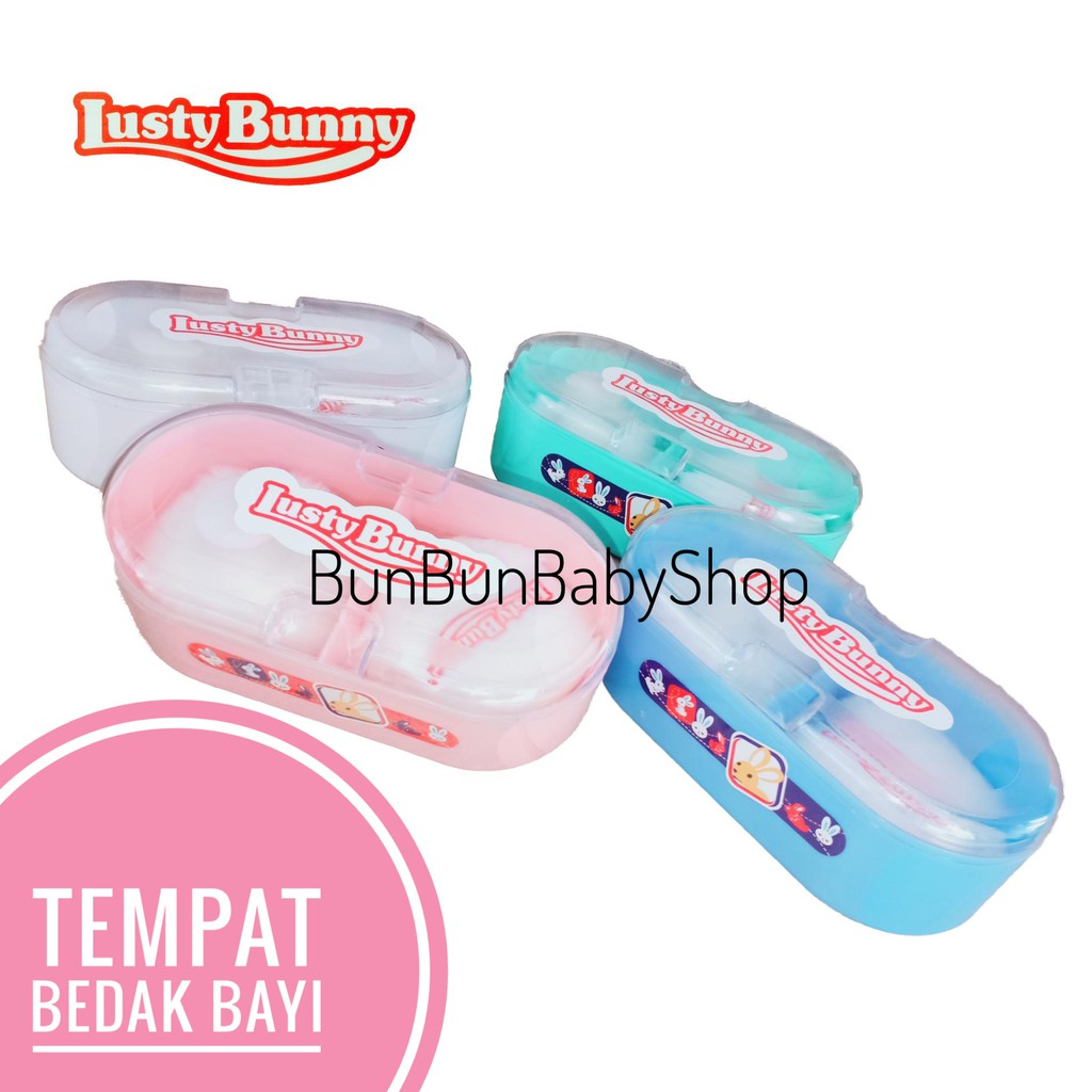 LUSTY BUNNY Tempat Bedak Bayi Anak Tabur Tabor Perlengkapan Bayi BAru Lahir Peralatan Baby Newborn