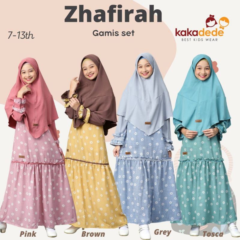 Gamis anak remaja / Gamis syar'i anak / zhafirah gamis set junior