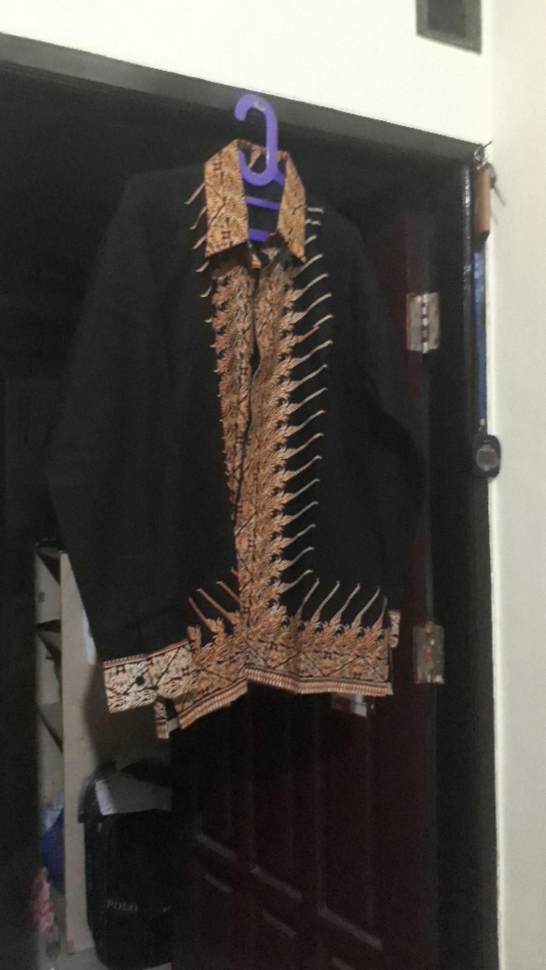 Atasan Kemeja Batik  Pria Lengan Panjang Premium Mangkubumi Jokowi Full Furing Rajasakti Solo Ori