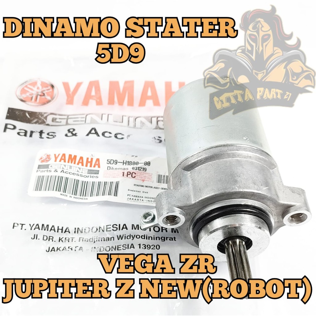 DINAMO STATER YAMAHA 5D9 KUALITAS ORI VEGA ZR JUPITER Z NEW ROBOT ASSY SET STARTER