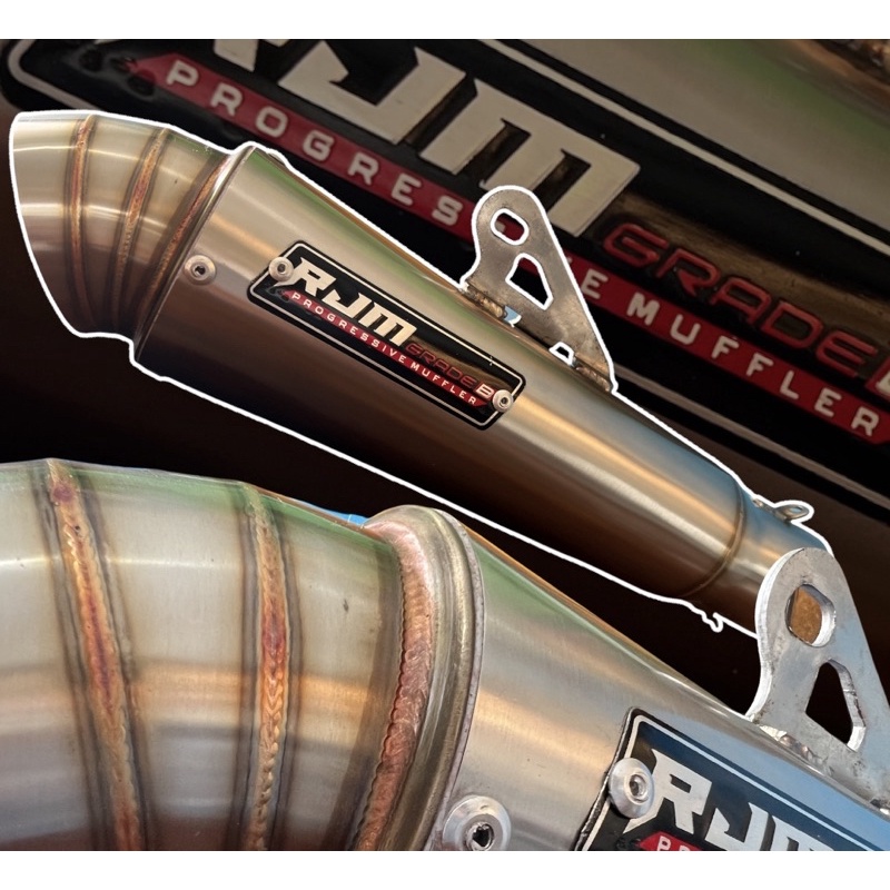 Silincer knalpot rjm grade B type keong engker-engker inlet 50mm 51mm