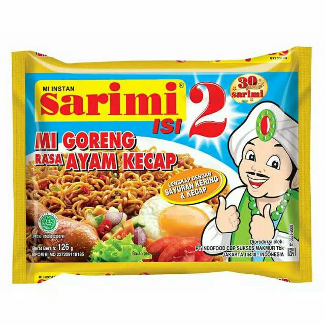 

Mi Sarimi goreng/kuah mie