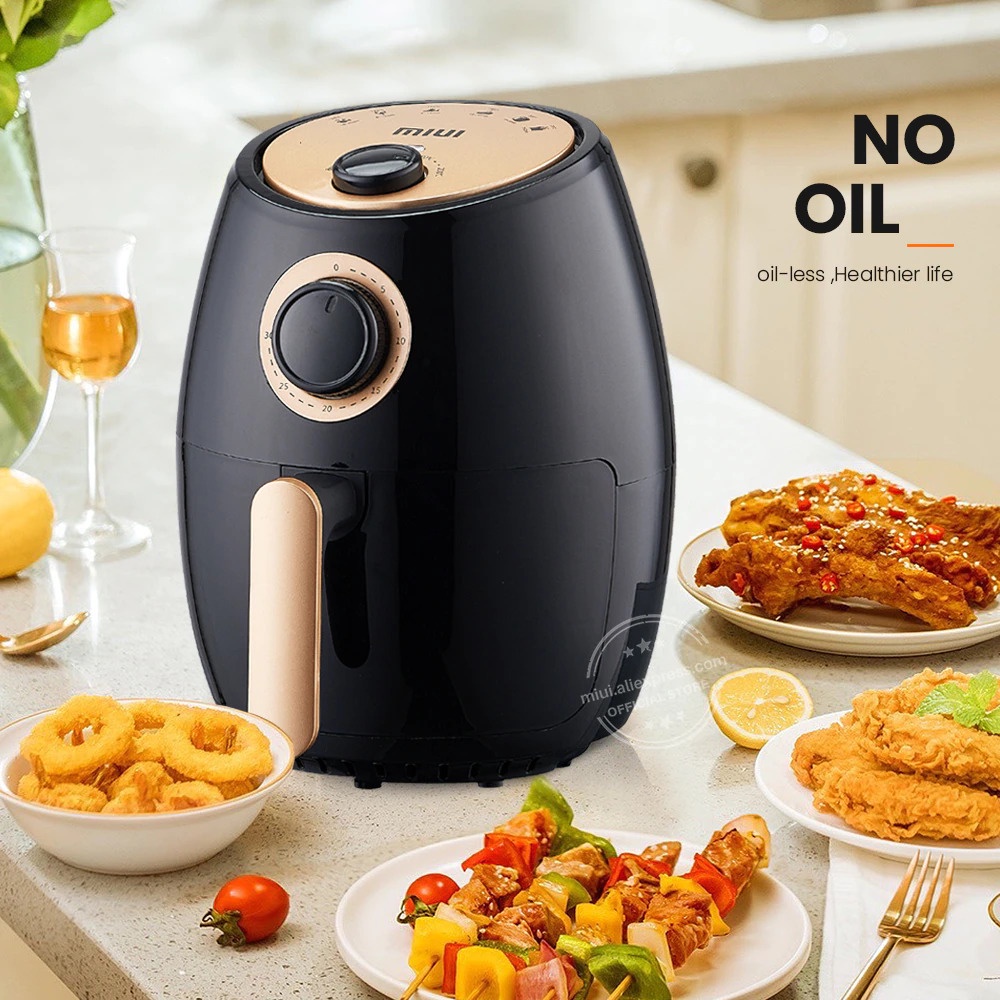 MIUI Smart Air Fryer Mesin Penggoreng Tanpa Minyak 2L - AF-8061 - Black