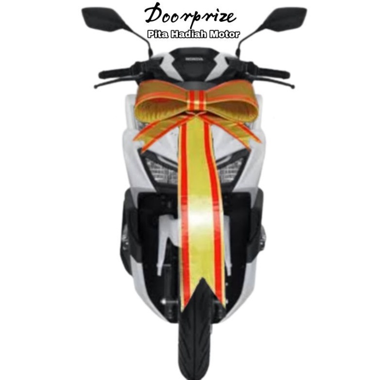 

Pita Hadiah Motor Kupu-kupu Juntai/ Pita Simbolis/ Doorprize/ Kado/ Hadiah Pita Besar/ Pita Gede Motor