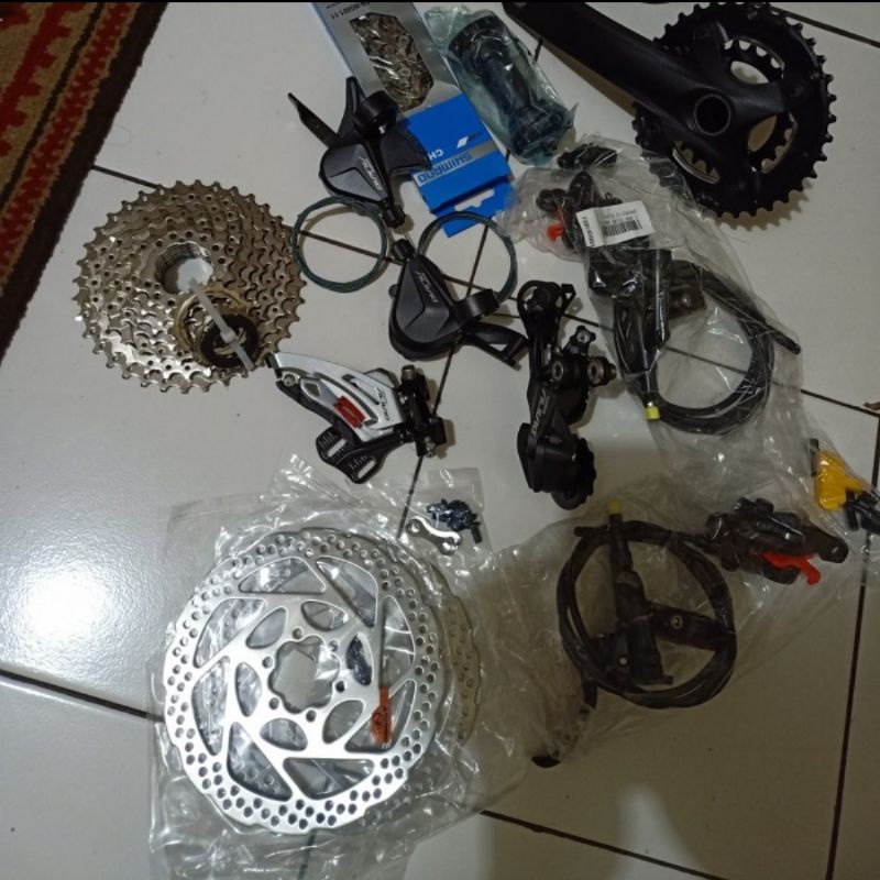 GROUPSET SHIMANO ALIVIO M 3100 3x9 SPEED