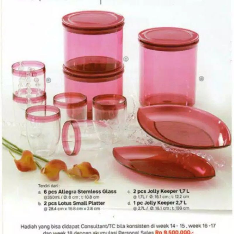 Murah jolly keeper tuperware set