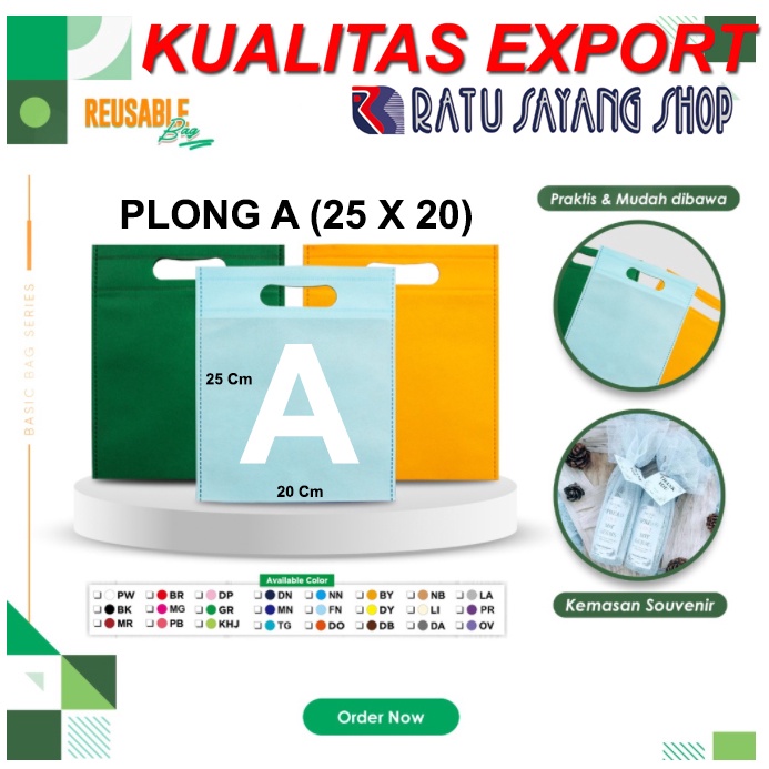 

TAS SPUNBOND POLOS MODEL PLONG A (25 X 20) KUALITAS EXPORT