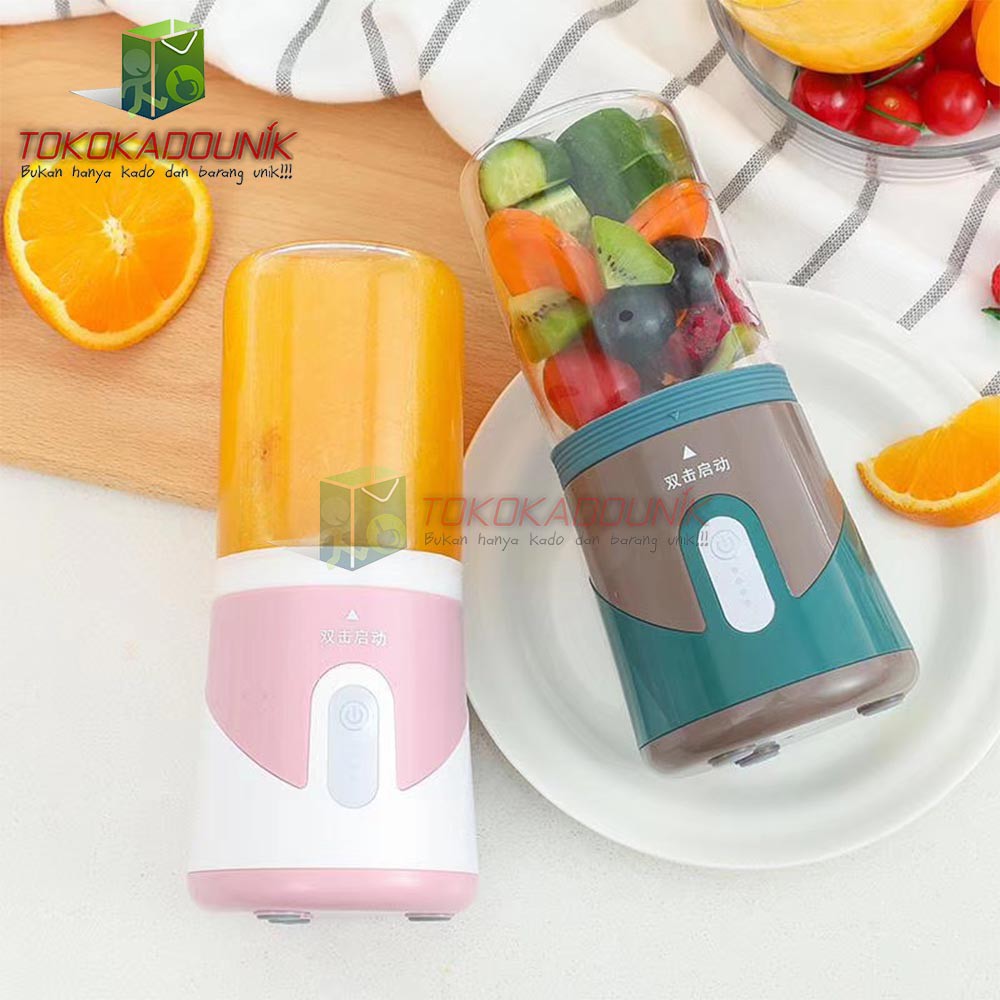 Electric Juicer Cup - Juice Dimana Saja Portable Juicer Blender + 6 Mata Pisau