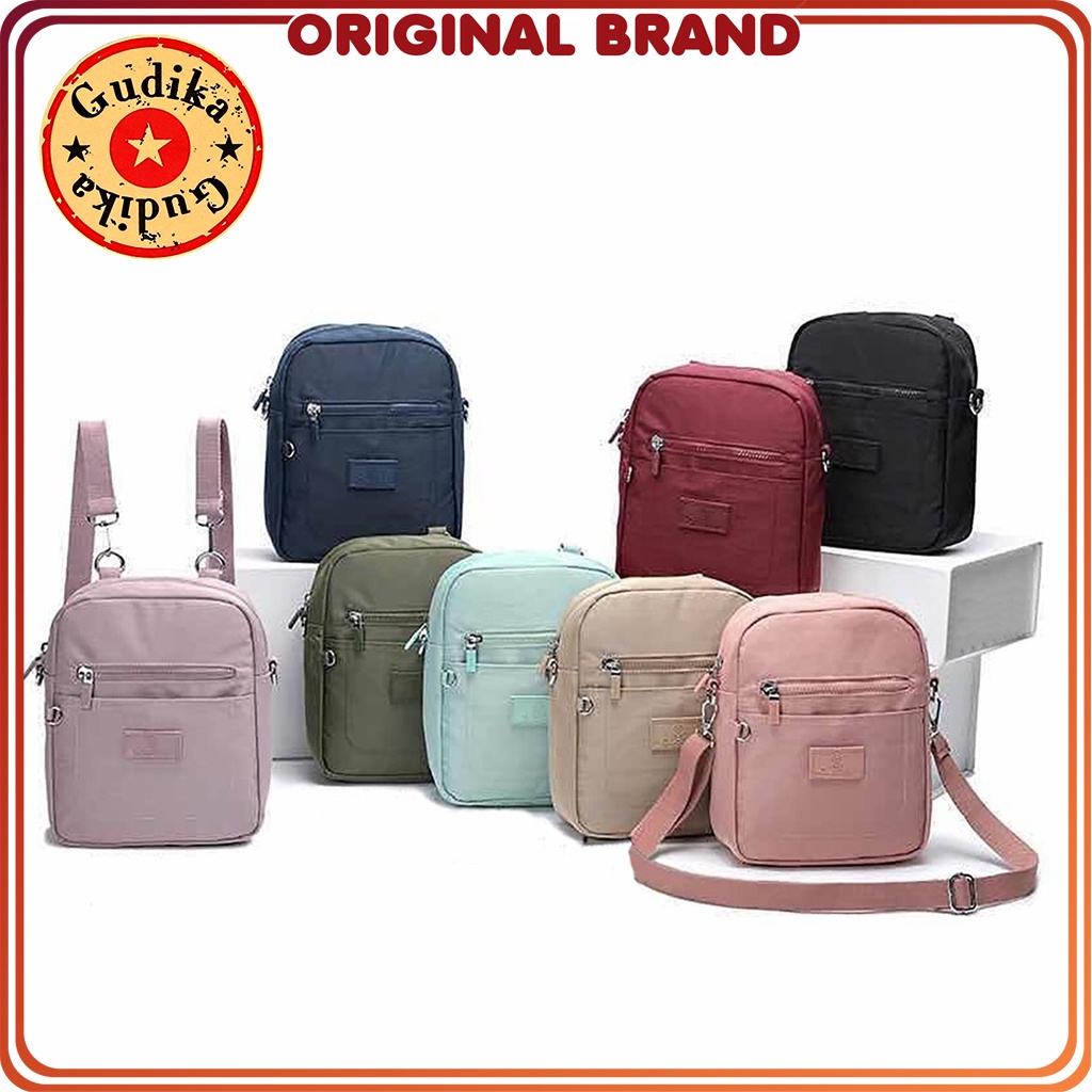 BIG SALE GUDIKA - Tas Ransel Mini Bisa Selempang Fashionable Import Original Termurah 5162 - ransel - backpack - rangsel - punggung - leptop - laptop - sekolah - kuliah - kerja - pria - wanita - tas gudika - gudika bag - anti air - kekinian - tas