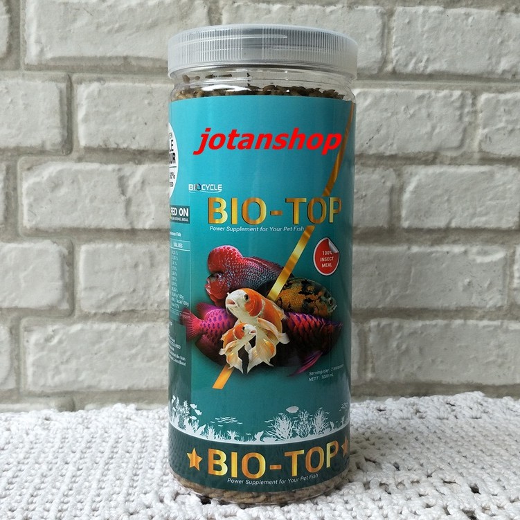 BIOTOP Bio top ulet ulat hongkong kering dry maggot larvae pakan makanan ikan