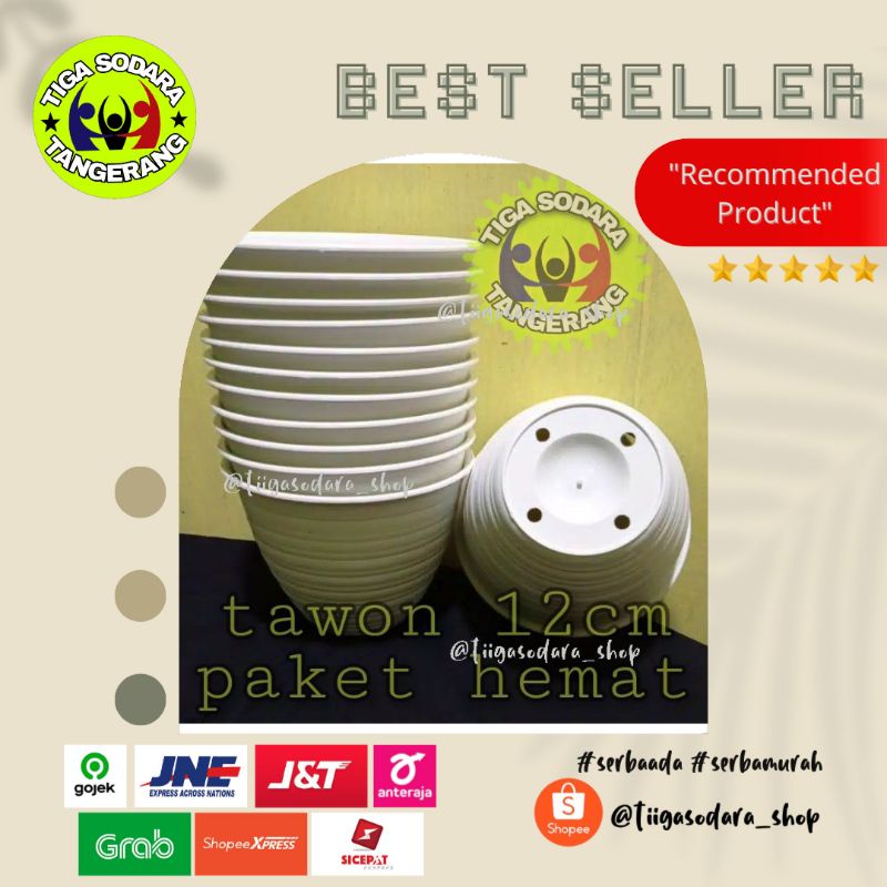 Paket ( Isi 12 Pcs Pot ) Pot Tawon 12 Cm