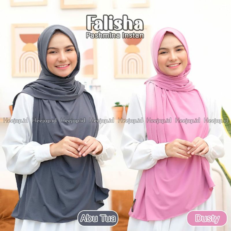 HIJAB EARLOOP FALISHA ORIGINAL HEEJAP || READY STOK