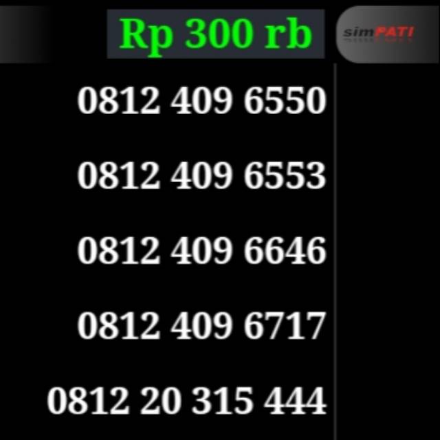 Nomor nomor  simpati cantik hoki & murah