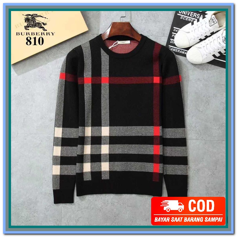 Crewneck Distro Crewneck Keren Crewneck Kekinian Crewneck Roughne AF942 Sweater Burberry Import Qual