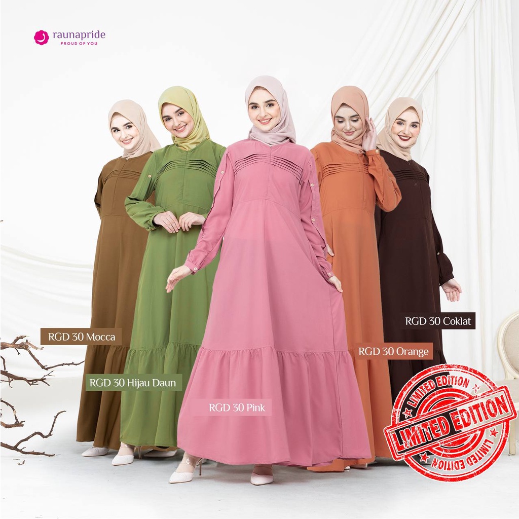 Gamis Rauna Terbaru / RGD 30 / Fashion Muslim Dress Terbaru 2022