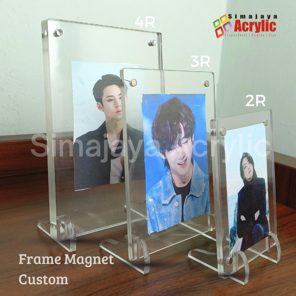frame akrilik/frame magnet/bingkai akrilik 2R 2mm