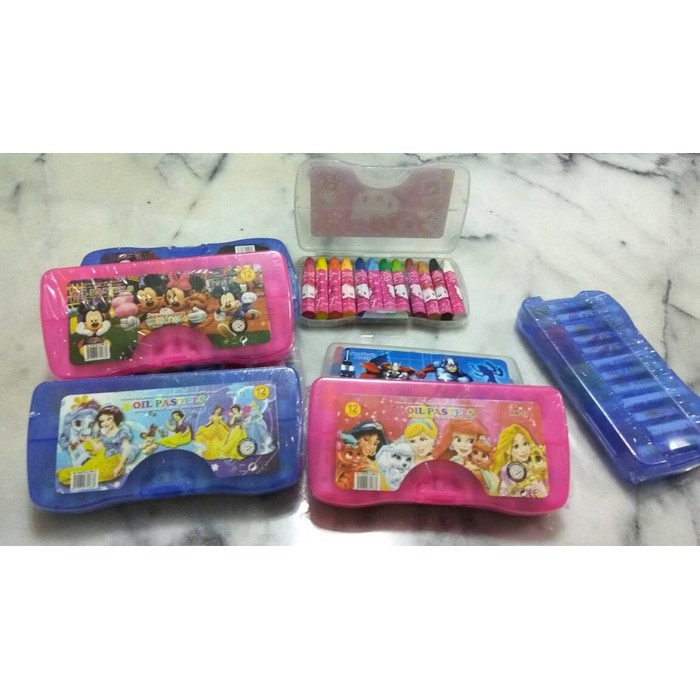 

Crayon - Oil Pastel 12 warna kartun disney superheroes
