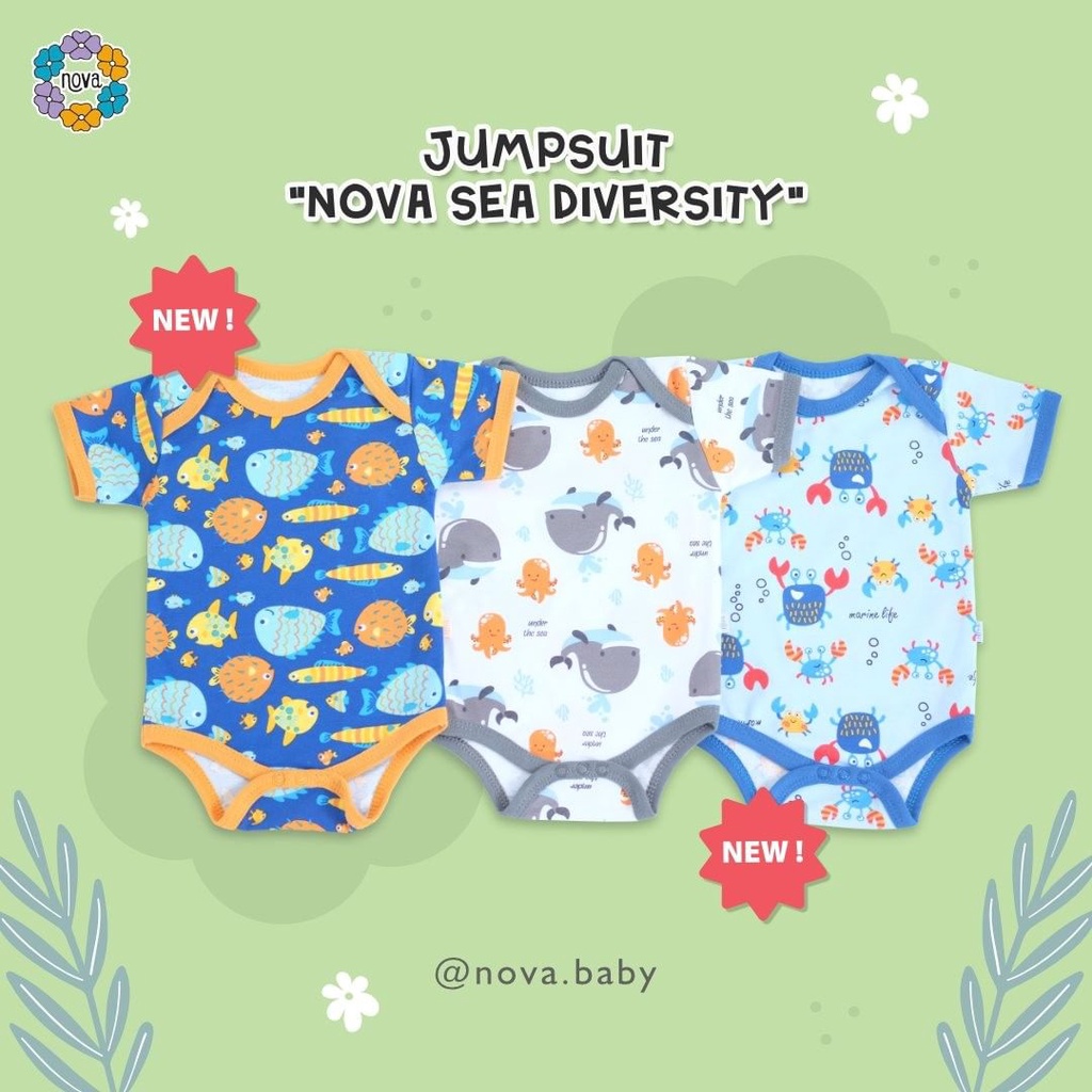 Nova Jumper Bayi SNI - Jumper Pendek Celana Segitiga Seri Motif Terbaru