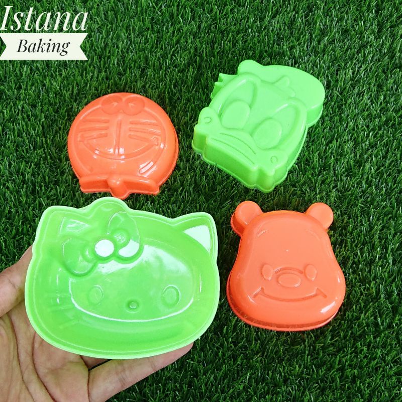 Istana Baking Set Cetakan Bento Nasi 4pcs Karakter Gemash