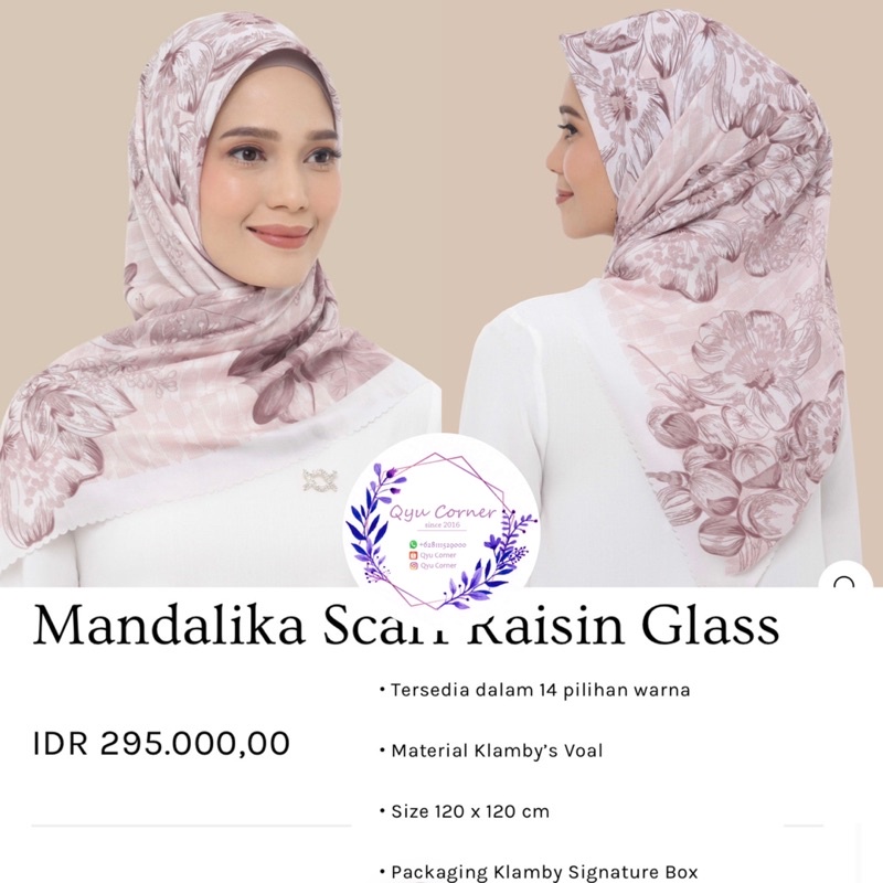 SAVANNA CHARLOTTE MANDALIKA SCARF Wearing Klamby