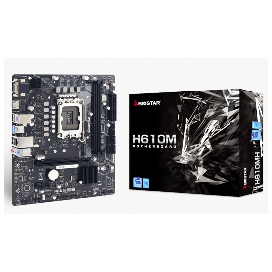 Biostar H610MH Motherboard Intel H610 LGA1700 DDR4 Micro ATX