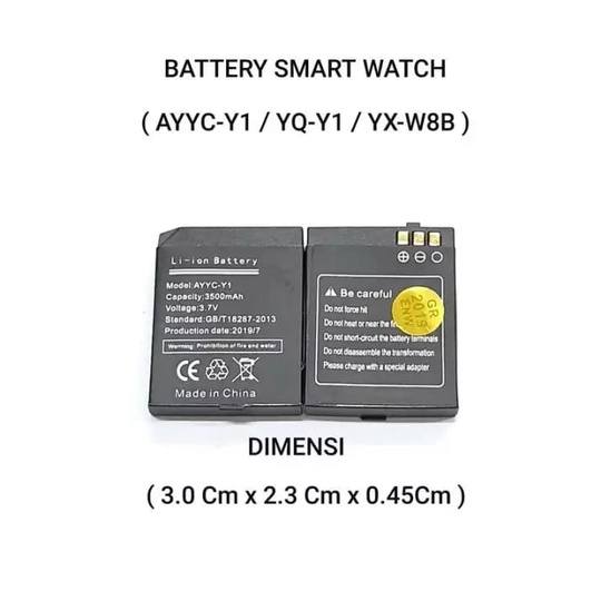 Baterai Smartwatch LQ-S1 DZ09, Battery hp Double Power smart watch, Baterai Smartwatch LQ-S1 DZ09 / U9 / U10 / A1 / Y1 / V8 / X6, Baterai Jam Tangan HP Smartwatch, TERMURAH BATERAI SMARTWATCH / BATRE SMARTWATCH LQ-S1