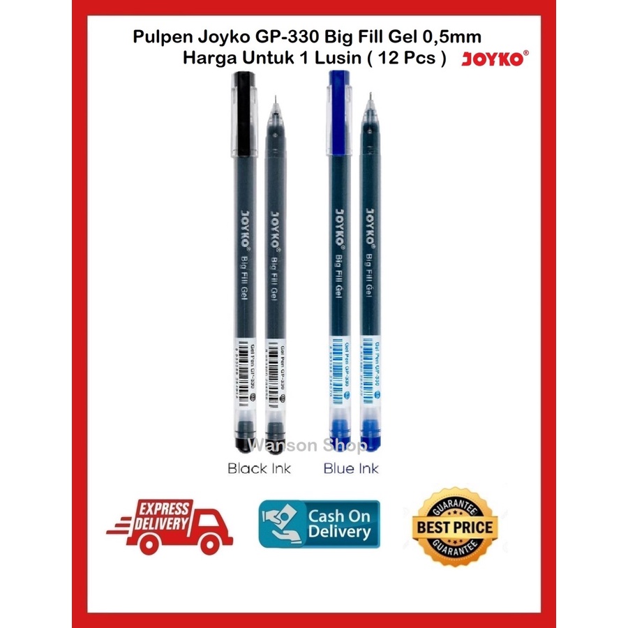 

PULPEN PENA GEL PEN JOYKO GP-330 BIG FILL GEL 0,5 MM GROSIR