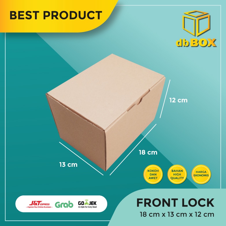 

(10pcs) Kardus Uk. 18x13x12 cm....Die Cut kotak Kue, snack -aksesoris-dll model box pizza