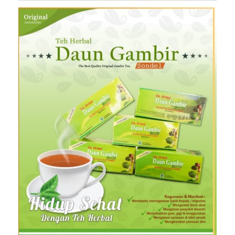 

Teh Herbal dari daun gambir tanaman asli dari Sumatera Utara