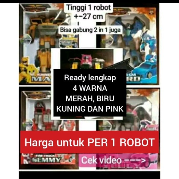 mainan robot mini force robot miniforce