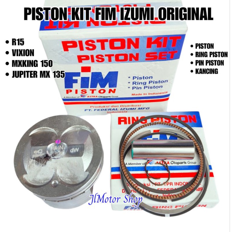 PISTON FIM VIXION R15 JUPITER MX KING 150 JUPITER MX NMAX AEROX WR 155 XABRE MT15  VIXION R Ukuran 57 57.5 58 58.5 59 59.5 60