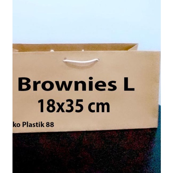 

Paperbag Coklat Polos Size Brownies Large (18x35 cm)
